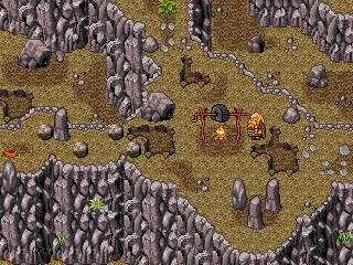 Abenteuern macht hungrig. Zum Glück steht ein Grill im Geröll.